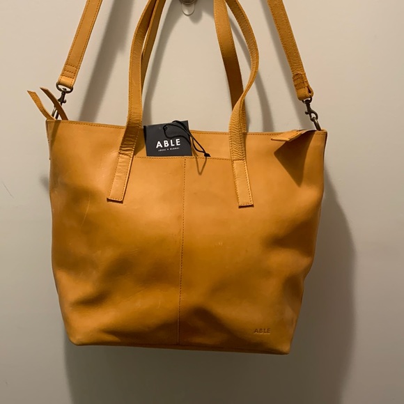 Able Handbags - Able Alem Utility Bag purse in colour cognac